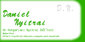 daniel nyitrai business card